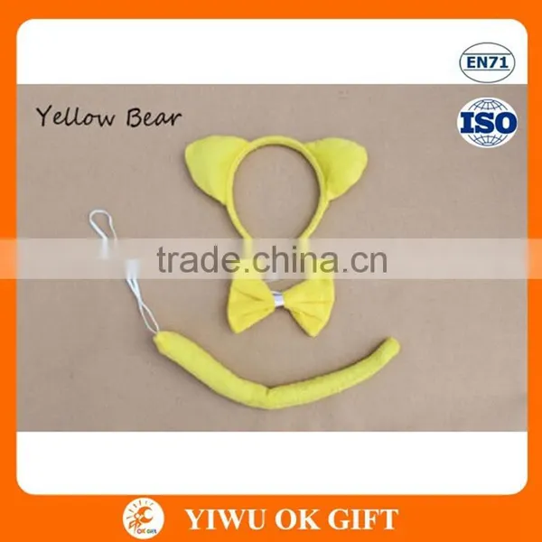Hot Sale Bowknot Tail Headband Halloween Animal Ears Unit Party Favor Headband Bow Tie And Tail In Stock photo-3