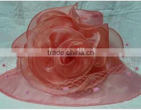 Woman White Satin Church Hats photo-3