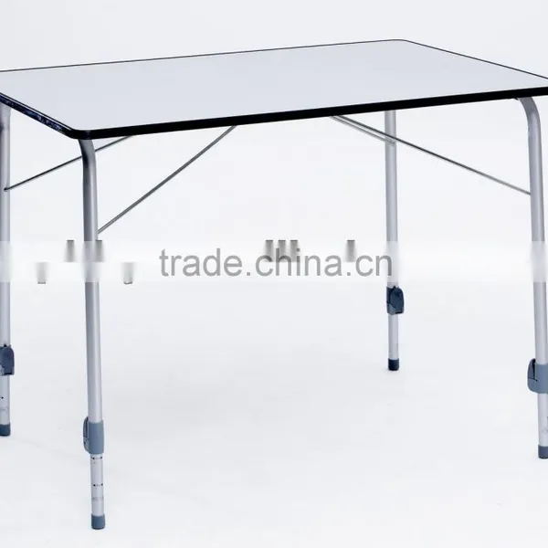 Cheap Foldable Height Ajustable Alu Tube MDF Camping Table