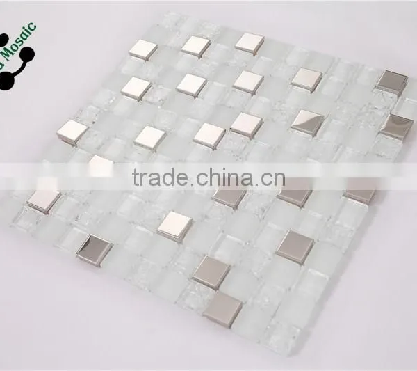 SMS15 Structural Building Materials Mosaic Tactile Tile Goldline Glass Mosaic photo-3