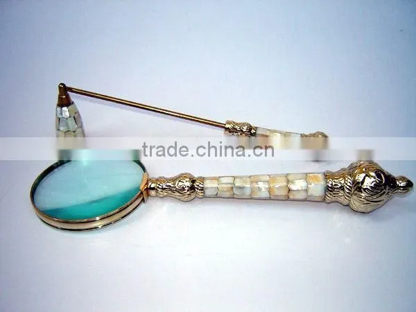 Magnifier and MOP Candle Snuffer