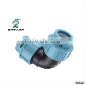 Hdpe Compression Fitting Pp/pe Female and Male Thread Elbow for pe Water Pipe photo-4