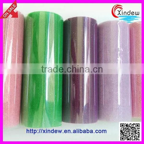 Glitter Tulle Mesh Fabric for Christmas photo-2