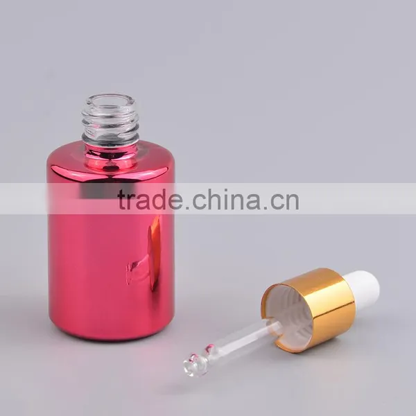 New Style Transparent Glss Bottle Essential Oil Bottles With Aluminum Dropper Cap photo-4