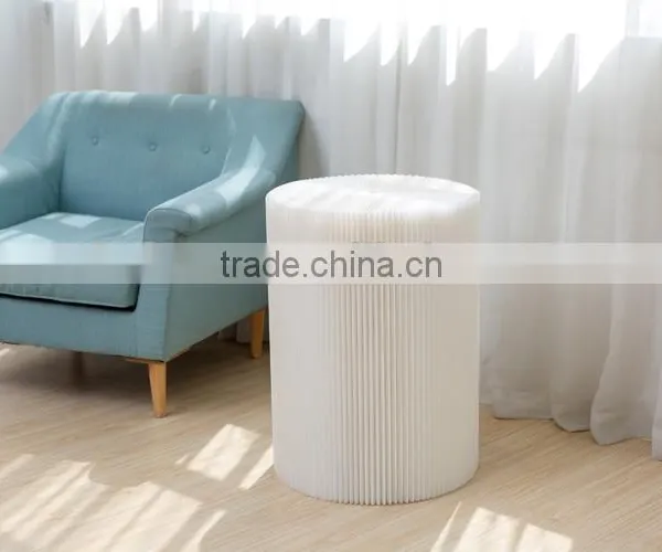 Portable Flexible Paper Stool Expanding Paper Chair With Felt Pad Waterproof White photo-2
