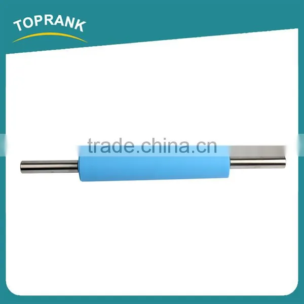 Toprank China Manufacturer Non-Stick Plastic Dough Rolling Pin Pastry Boards French Rolling Pin 45CM Roller Silicone Rolling Pin photo-3
