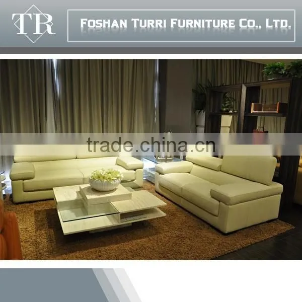 Living Room Modern Sectional Italian Leather Sofa photo-5