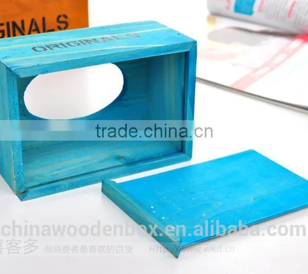 2016 Popular Refined Wood Craft Wooden Tissue Box photo-4