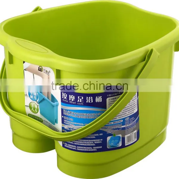 Durable Colorful Plastic Non-slip Water Bucket With Lid photo-6