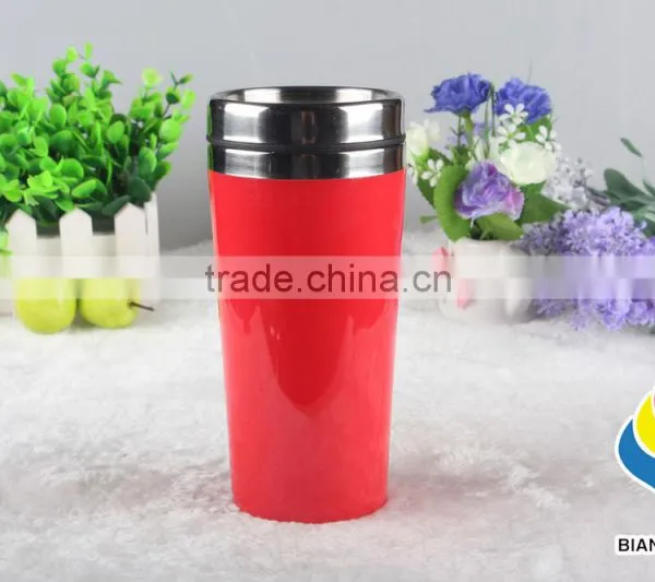 Promotional Red Stainless Steel Travel Mug photo-3
