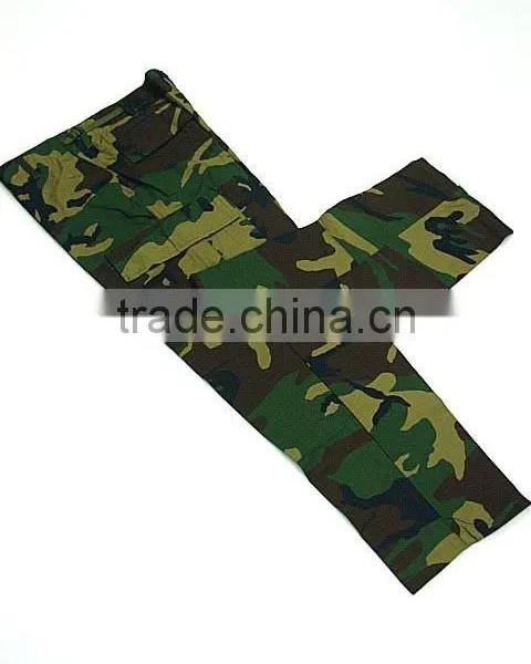 SWAT Airsoft Camo Woodland BDU Uniform Shirt Pants photo-4