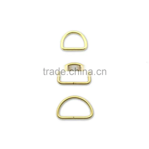 Metal D Ring Brass Finish / Metal Hardware Ring / Steel Rings photo-5