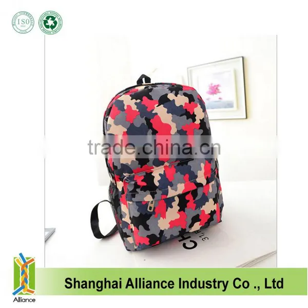New Designed Fashion Canvas Leisure Shoulder Bag Unisex Travel Backpack Attractive Camo Schoolbag photo-3