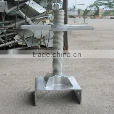 Adjustable Steel Scaffold Hollow Universal Base Jacks photo-3