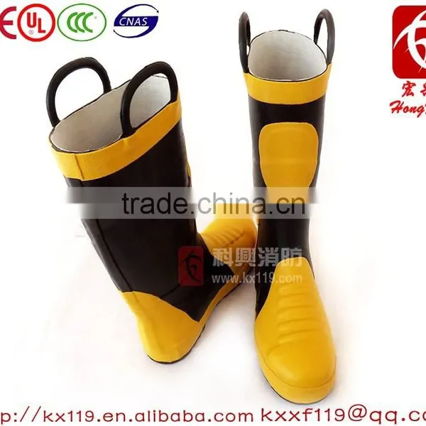Factory Direct Sale 2015 New Design Steel Toe Fire Station Fire Safety Boots photo-4