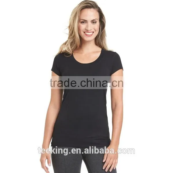 2017 New Design Plain Sport Training t Shirts Women photo-4