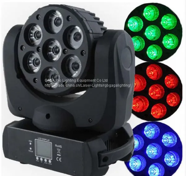 7*15W RGBW Razor Beam Mini LED Moving Head (GA-LM0715) photo-5