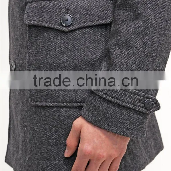Classic Textured Long Coat photo-4