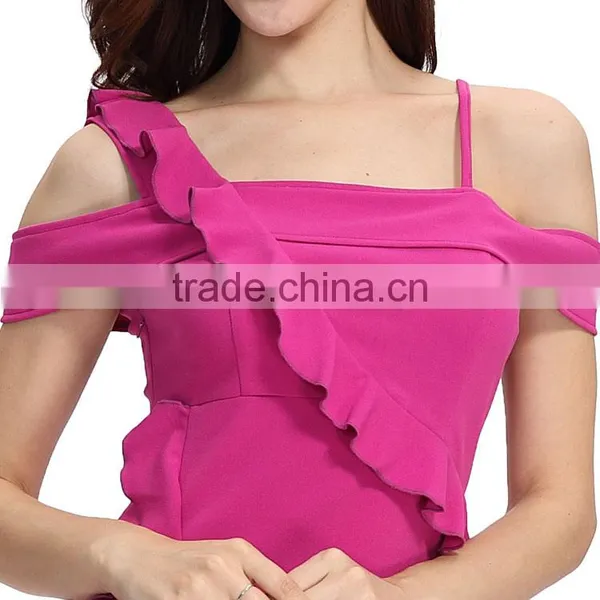 2017 Designer One Piece New Style Women's Party Evening Long Chiffon Dress photo-5