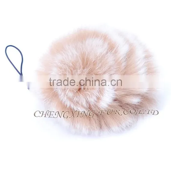 CX-A-54F Rabbit Fur Mobile Phone Strap Promotional Fur Keychain photo-3