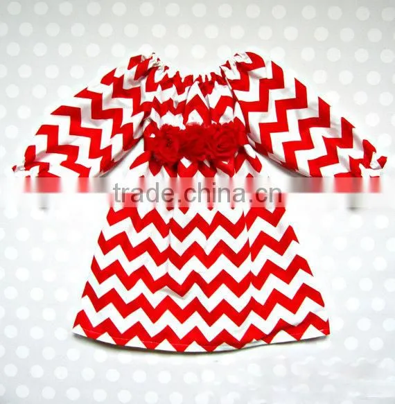 Wholesale Girls Chevron Dress Toddler Girl Dresses Simple Dress For Kids photo-5