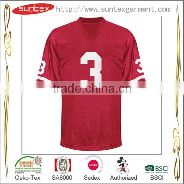 Suntex Top Quality Custom Football Jerseys 100% Polyester Wholesale Football Jersey photo-6