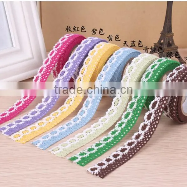 1.6cm*1m Cotton Lace Decorative Washi Tapes for Diy photo-6