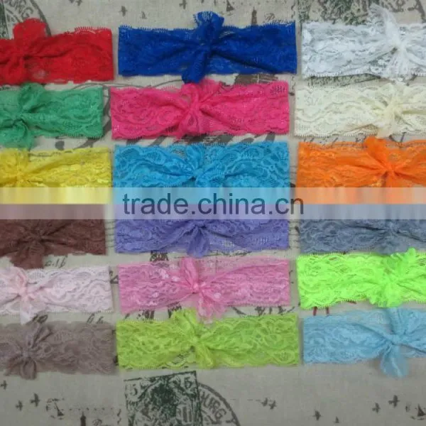 New Boutique Gold Yellow Elastic Headbands For Girl Baby Hair Accessories photo-6