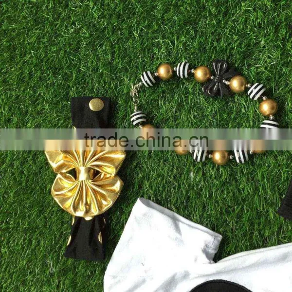 Baby Girls Boutique Clothing Girls Heart Outfits Children Short Sleeve Summer Outfits Ruffle Polka Dot Shorts With Accessories photo-5