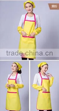 Cute Apron Custom LOGO Print Ads Kitchen Chef Coffee Hotel Men and Women Overalls photo-2