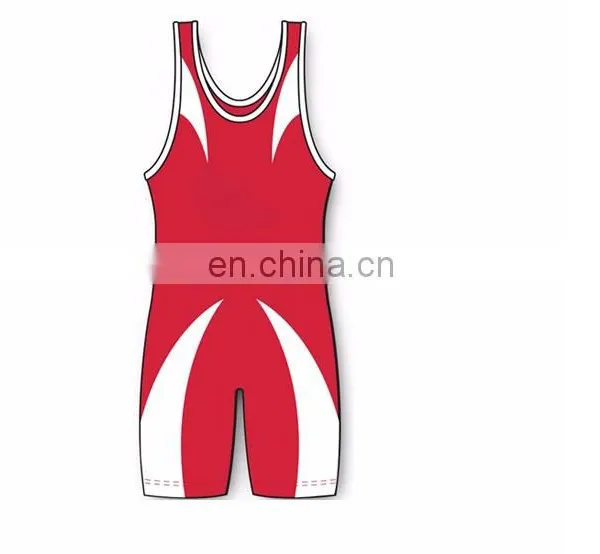 Cheap Wholesale Custom Made Sublimated Printing Wrestling Singlets, Wrestling Suit, photo-4