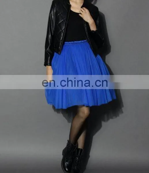 Tulle Skirt in Sapphire Blue photo-2