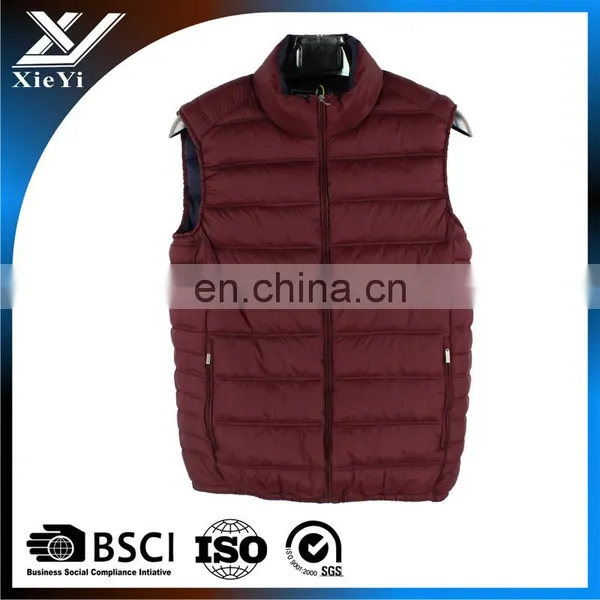 Popular Nylon Material Winter Mens Waistcoat,low Price Padded Vest .
