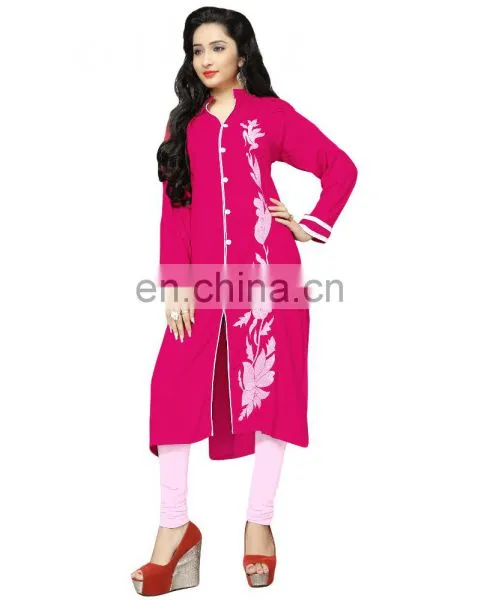Women's Casual Party Wear Rayon Soft Cotton Stitched Kurtis 2017