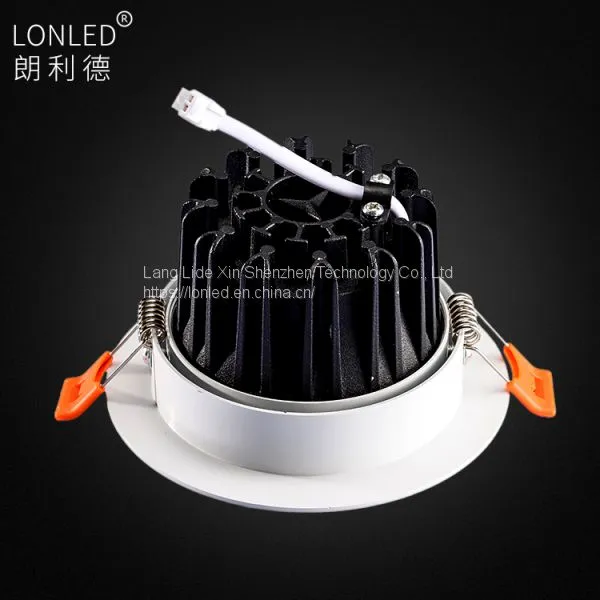 Recessed LED COB Spotlight Aluminum Case White/Silver Die Casting photo-5