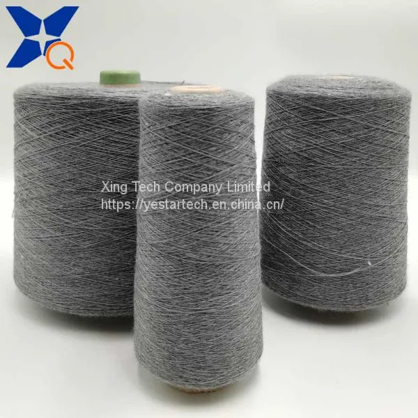 Nm26/2plies 30% Carbon Inside Staple Fiber Blended With 70% Bulky Acrylic Staple Fiber for Knitting Touchscreen Gloves -XT11203 photo-2