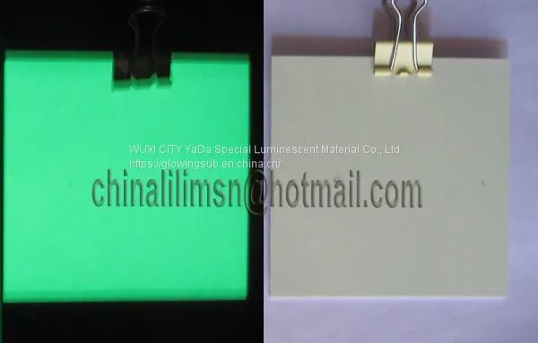 High Quality YADA Night Glow Sign Board Pvc