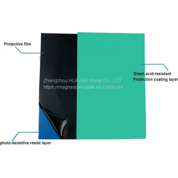Blue Precoating magnesium printing plate for cliche