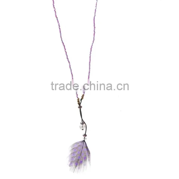 2016 Hot Wholesale Beaded Tassel Necklace, Small Beads Necklace photo-5