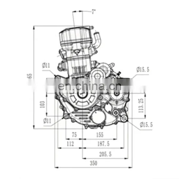 High Quality Motorcycle Engine TM450SCC Built In Balance Shaft Motorcycle Engine Assembly photo-4