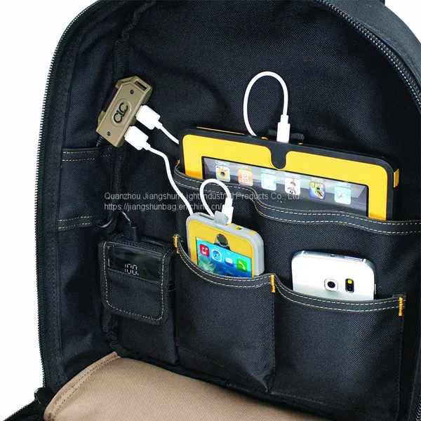Multi-functional Maintenance Workers Package Hardware Kit Backpack Electrician Tool Bag Heavy Duty photo-3