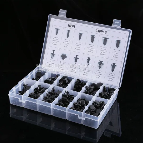 PVC 8.2mm-24.1mm Head Diameter Black Automotive Plastic Fasteners photo-4