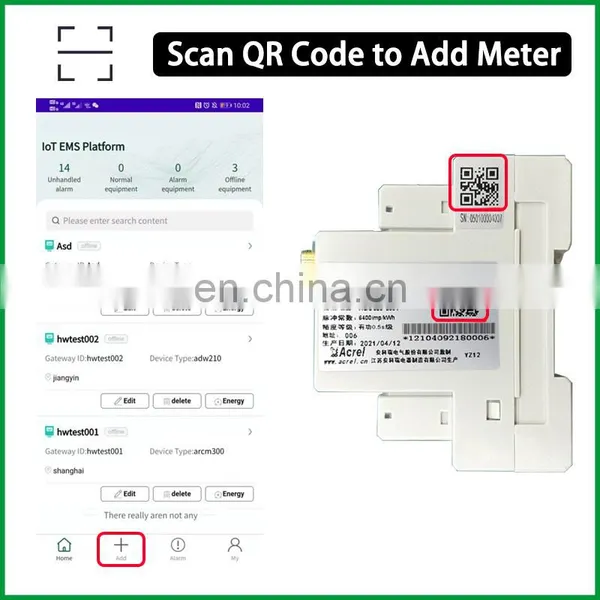 IoT Wireless/wifi/smart Energy Meter Acrel ADW300 With RS485/Lora/2G/4G/NB Optional Communication Module photo-4