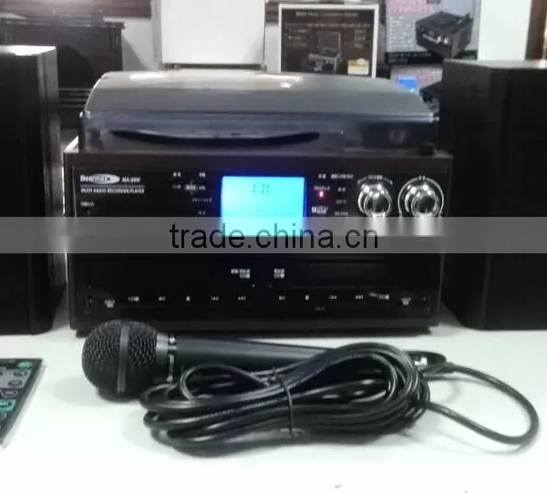 Good Price Turntable cd Radio Record Cassette Bluetooth USB SD Player for Sale photo-2