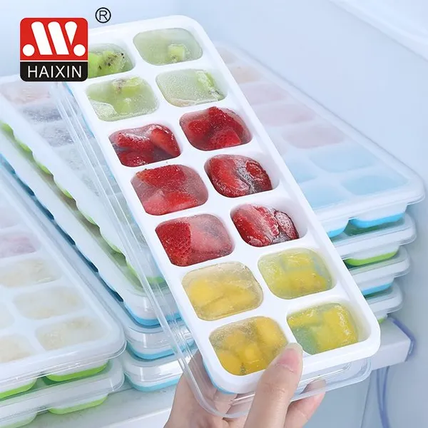Silicone Ice Cube Tray With Silicone Lid Ice Cube Maker photo-2