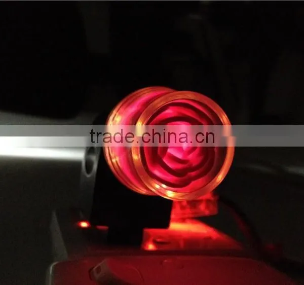 Rapid Auto Vehicle Micro USB Car Charger Adaptor For Cell Phone With LED Rose Flower photo-5