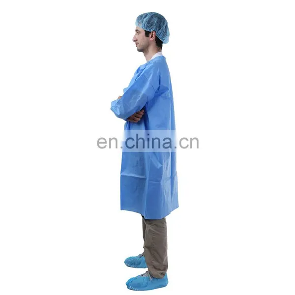 Medical Protective Disposable SMS Lab Coat for Hospital Examination photo-2
