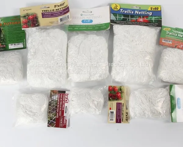 High Quality 5*30FT White Nylon Trellis Net Plant Support Netting for Garden Plant
