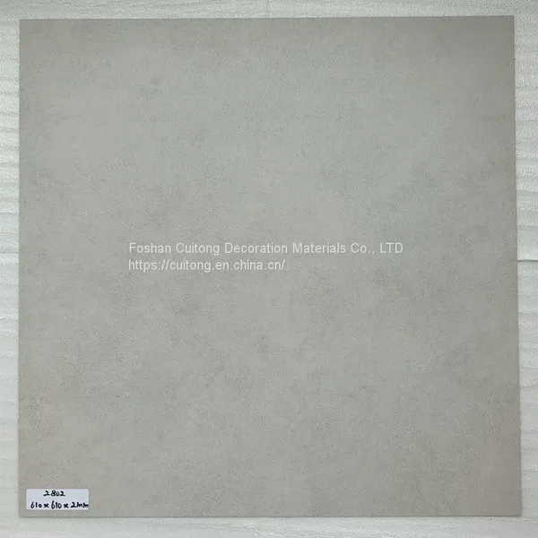 Ground Transformation 2mm Sheet Rubber Square Stone Plastic Floor Tile Foshan Wholesale Gray Cement Pattern Waterproof PVC Floor photo-3