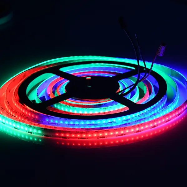 High Density 5m Dc5v Digital Rgb Colorful Flexible Cob Led Strip1008leds/m Addressable Rgb ic COB Led Light Strip photo-5